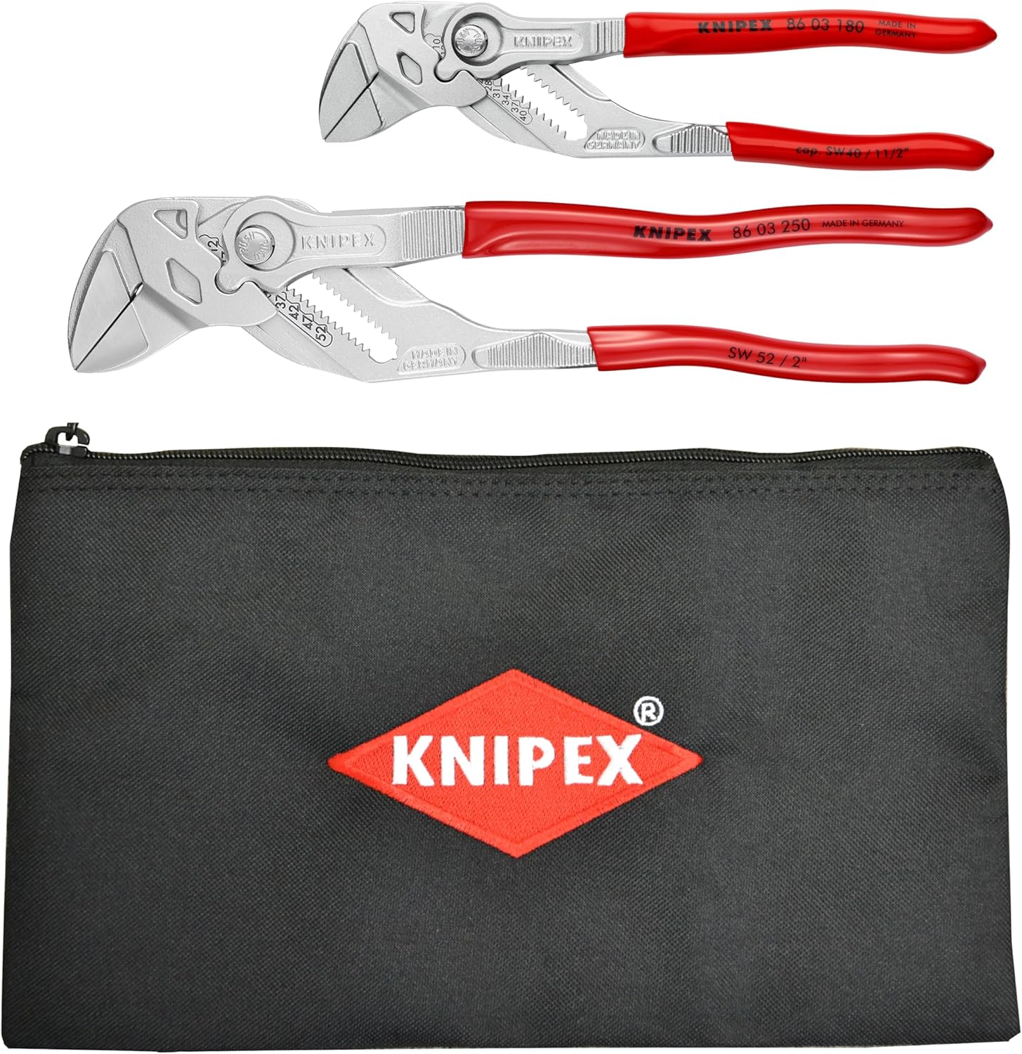 Knipex Tools 9K 00 80 109 US Pliers Wrench 7" and 10" Set with Keeper Pouch (2 Piece)