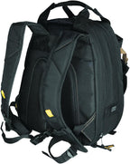 CLC Work Gear 1134 Carpenter's Tool Backpack, 44 Pockets, Padded Back Support, Black