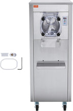VEVOR Ice Cream Maker for Commercial Use, Produces 18 Liters per Hour, 1780W, Offers Single Flavor, Equipped with Wheels, 6L Stainless Cylinder, LED Display, Automatic Cleaning & Pre-cooling Functi