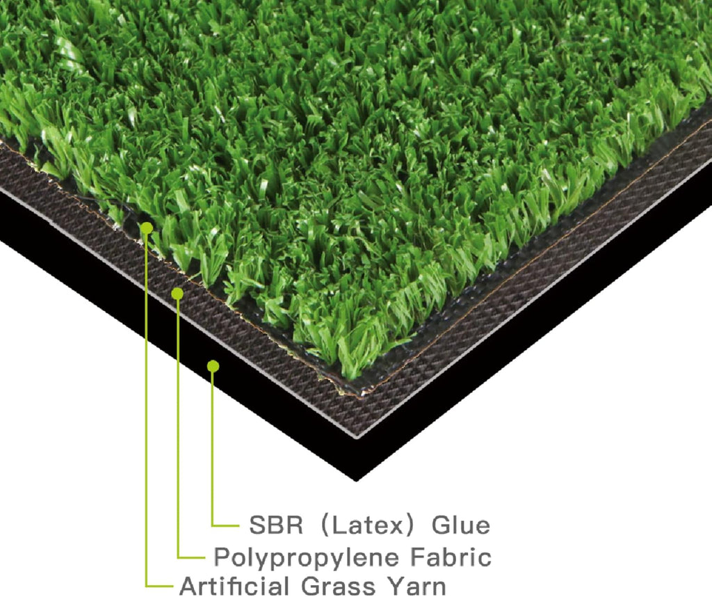 Artificial Grass Turf  10ft x 10ft 0.4" Pile Height  Indoor Outdoor Fake Astroturf Rug Carpet Mat for Balcony Decor Backyard Patio Backdrop Fence Wall Decorations Dogs