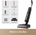 DREAME H15 Pro CarpetFlex Cordless Vacuum Mop, Wet Dry Vacuum Cleaner with Dual Brushes for Hard Floors & Carpet, Tangle-Free Hair-Cutting, 23kPa Suction, 180° Lie-Flat Floor Washer, 194°F Fast Drying