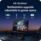 LG 27G610A-B 27-inch Ultragear QHD (2560 x 1440) IPS Gaming Monitor  200Hz  1ms  AMD FreeSync Premium  VESA DisplayHDR 400  HDMI  DisplayPort  Tilt/Height/Swivel/Pivot Stand  Black