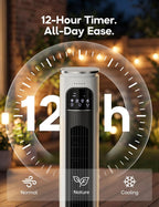 Windowless Portable Air Conditioner Ac Unit with Remote,37” Ventless Evaporative Air Cooler,Quiet Swamp Cooler for 4 Modes, Ductless Tower Fan For 12H Timer, Ice Packs for home White