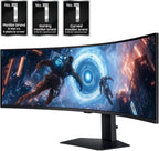 SAMSUNG 49-inch Odyssey G9 (G91F) DQHD  144Hz  Curved Gaming Monitor  Ultra-Wide 32:9 Screen  DisplayHDR 600  AMD FreeSync™ Premium Pro  Ergonomic Stand  LS49FG910ENXZA  2025