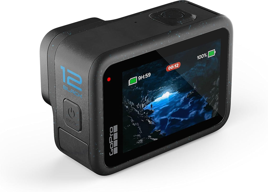 GoPro HERO12 Black - Waterproof Action Camera with 5.3K60 Ultra HD Video  27MP Photos  HDR  1/1.9" Image Sensor  Live Streaming  Webcam  Stabilization