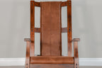 Pemberly Row Wood Rocking Chair, Indoor in Chocolate (41" H x 26" W x 22.5" D) for Living Room with Cushion Seat, High Back, Easy Assembly