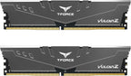TEAMGROUP T-Force Vulcan Z DDR4 16GB Kit (2x8GB) 3200MHz (PC4-25600) CL16 Desktop Memory Module Ram (Gray) - TLZGD416G3200HC16CDC01