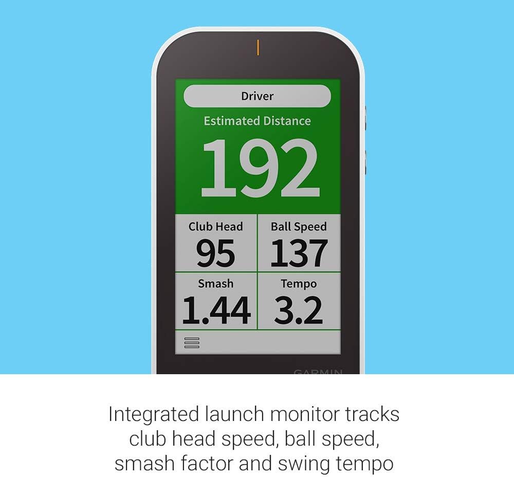 Garmin Approach G80  All-in-One Premium GPS Golf Handheld with Integrated Launch Monitor  3.5" Touchscreen