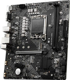 MSI PRO H610M-G DDR4 Motherboard (12th/13th/14th Gen Intel Core, LGA 1700 Socket, DDR4, PCIe 4, SATA 6Gb/s, 1Gbps LAN, M.2 Slots, USB 3.2, mATX)