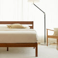 LIFEMENT Queen Classic Wood Platform Bed Frame, Headboard, Essential, Noise Free, Under Bed Storage, No Box Spring Needed, Easy Assembly