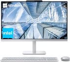 Lenovo 24" FHD All-in-One Desktop Computer for Home & Office  Intel Processor  16GB RAM  256GB PCIe SSD  HDMI  WiFi 6  Bluetooth 5.2  Business AIO  Vent-Hear  Wireless Keyboard & Mouse  Windows 11
