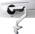 Heavy Duty Monitor Arm Desk Mount for 34-49 Inch Ultrawide Curved Monitors  Supports 14-38 lbs  Gas Spring Ergonomic Full Motion with Cable Management  Red Dot Design Awarded  White