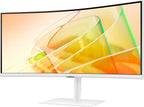 Samsung 34” ViewFinity (S65TC) Series Ultra-WQHD 1000R Curved Computer Monitor  HDR10  100Hz  AMD FreeSync  Thunderbolt 4  Height Adjustable Stand  Built-in Speakers  Eye Care  LS34C650TANXGO  2024