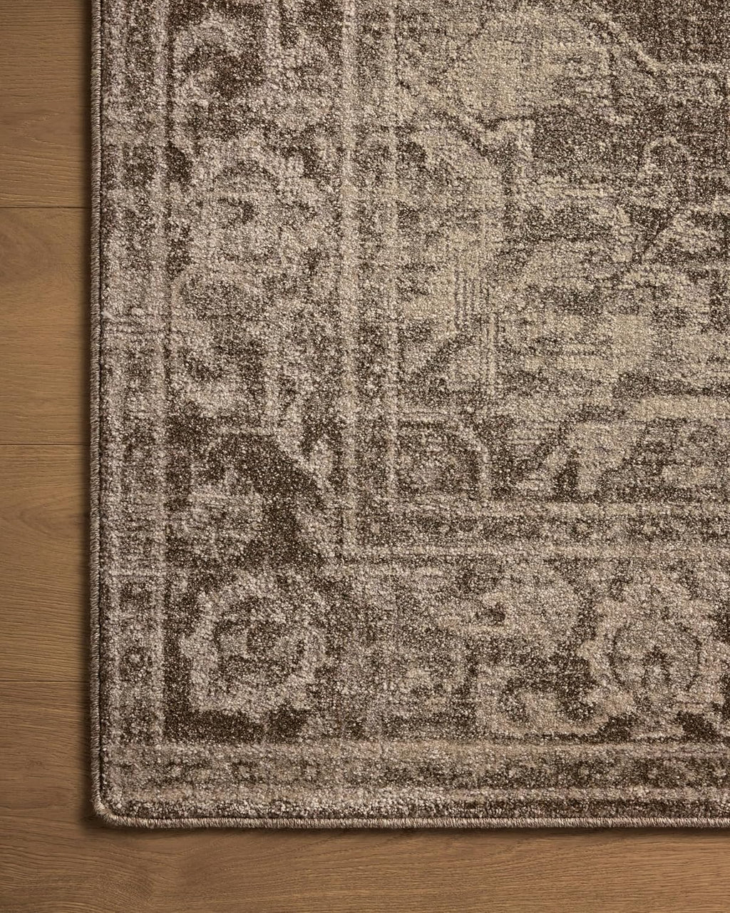 Loloi Magnolia Home by Joanna Gaines Mona Collection MOA-01 Cocoa/Stone 7'-6" x 10' Area Rug