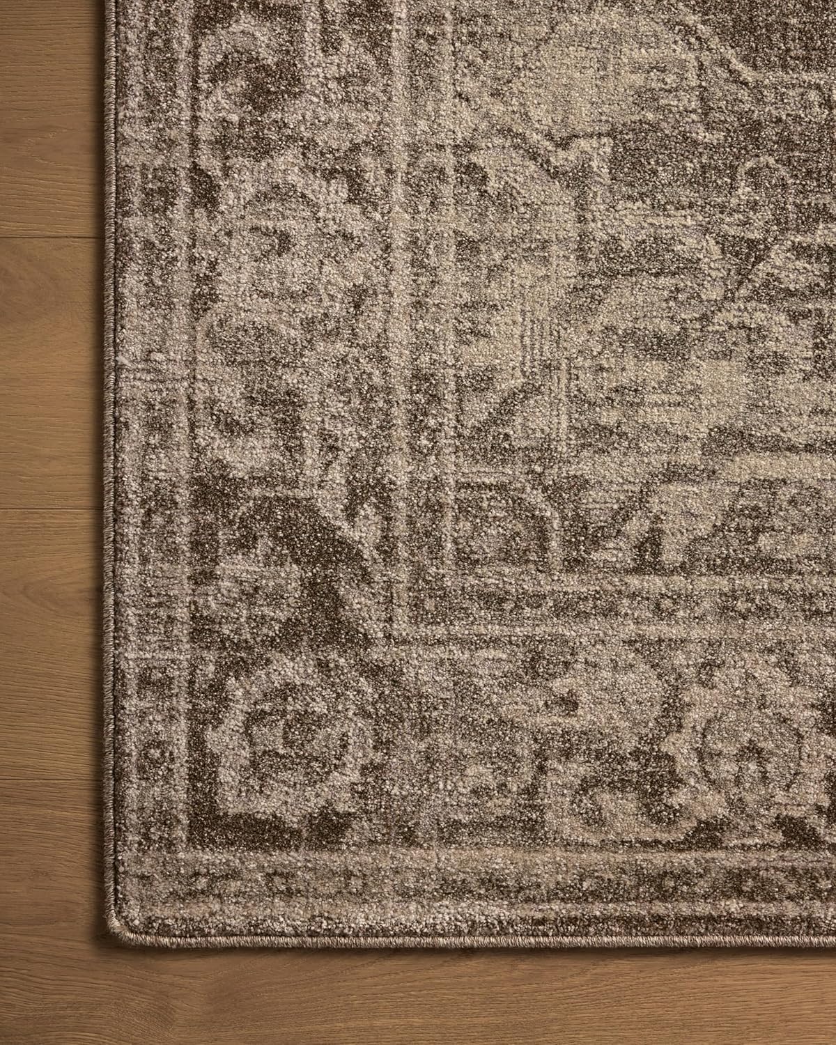 Loloi Magnolia Home by Joanna Gaines Mona Collection MOA-01 Cocoa/Stone 7'-6" x 10' Area Rug