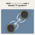 Jabra Speak2 75 (2025 Edition) Wireless Bluetooth Speakerphone - 4 Noise-Cancelling Mics  65mm Speakers - New Linking Feature - USB-C Dongle - Certified for Microsoft Teams - Dark Grey