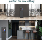 Avalon A6BLWTRCLRBLK Touchless Bottom Loading Cooler Dispenser-Hot & Cold Water, Child Safety Lock, Innovative Slim Design, Holds 3 or 5 Gallon Bottles-UL-Black