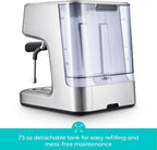 CASABREWS Ultra Espresso Machine with LCD Display, Espresso Maker with Powerful Milk Frother, Customizable Brewing Temperature, Provides Barista-Level Lattes and Cappuccinos, Gift for Men & Women