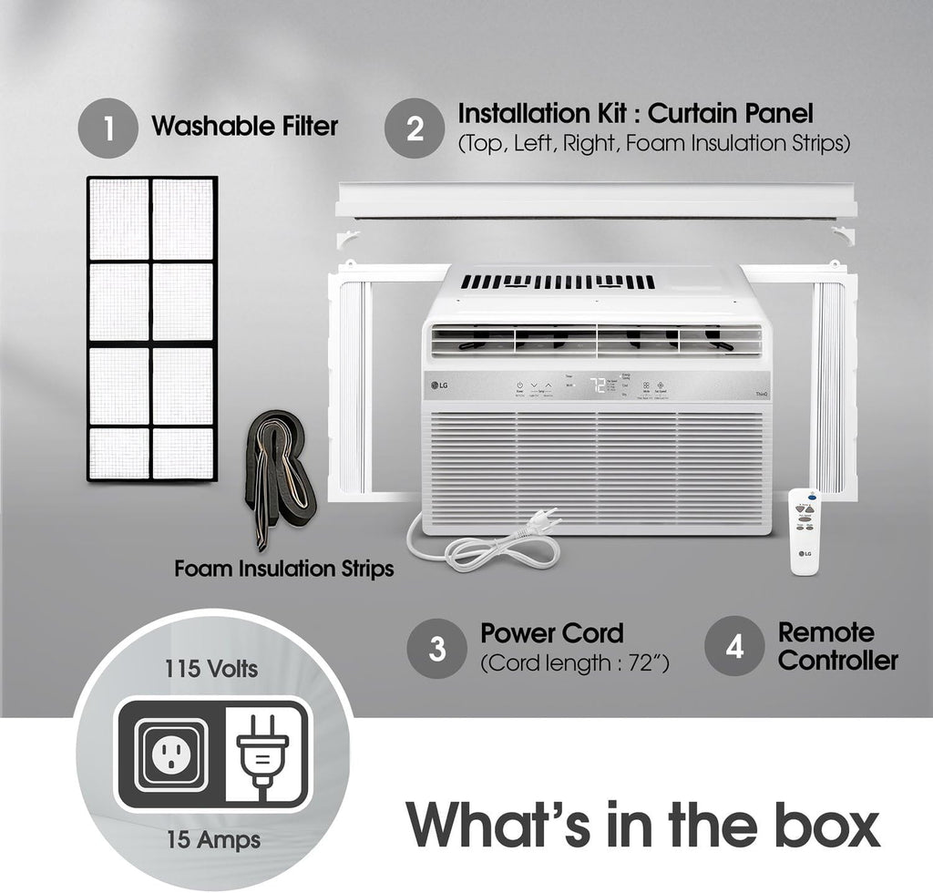 LG 10,000 BTU Wi-Fi Enabled Window Air Conditioner