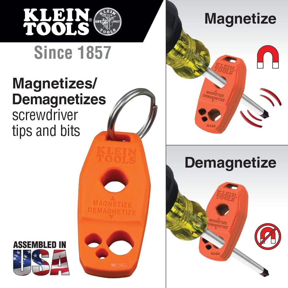 Klein Tools 80038 Backpack Tool Kit, Tradesman Pro Backpack, Zipper Tool Bags, and Magnetizer, 4-Piece