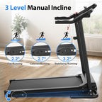 Treadmills for Home Treadmill with 5.6% Incline Walking Pad Treadmill Running Machine 3.0 HP Quiet Brushless, 350 Lbs Capacity, App, Heart Rate Monitor, Holder for Cup & Phone