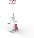 Squat Machine for Home Gym, Foldable Glute Trainer with Resistance Bands, Hip Thrust, Butt and Thigh Workout, Pink