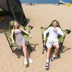 TIMBER RIDGE Hammock Camping Chair with Adjustable Backrest, Heavy Duty Folding Hammock Chair Supports 300lbs, Portable Hammock Chair for Camping, Travelling and Patio, Green