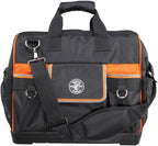 Klein Tools 55469 Tradesman Pro Wide-Open Tool Bag Made of 1680 Ballistic Weave with Molded Bottom and Detachable Shoulder Strap