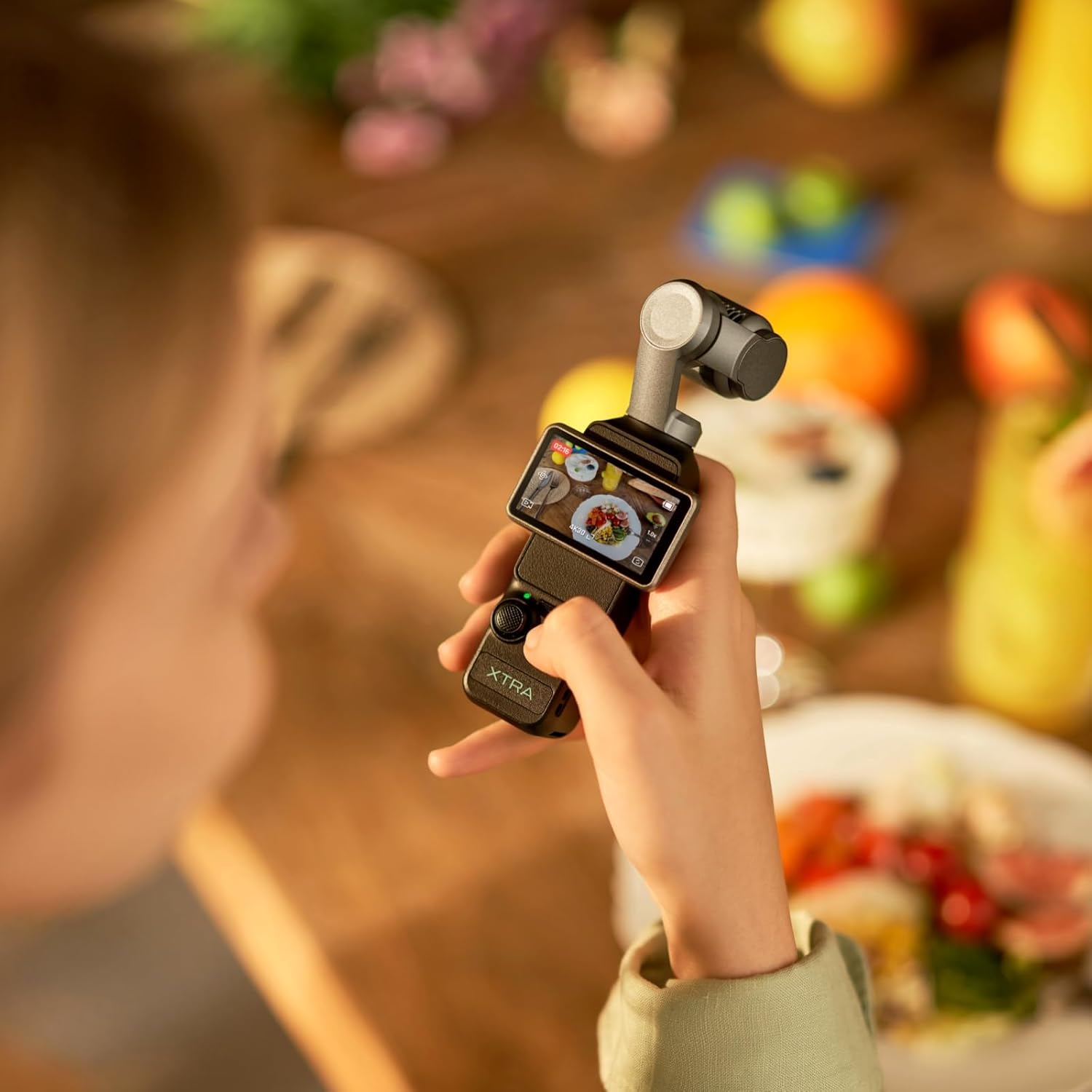 Xtra Muse  Vlogging Camera with 1'' CMOS & 4K/120fps Videos  Pocket Camera with 3-Axis Gimbal Stabilizer  Fast Focusing  Face/Object Tracking  Digital Video Camera for Photography  Digital Camera