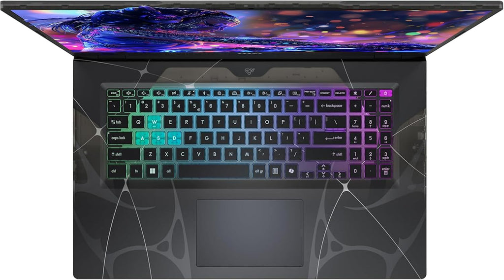 msi Cyborg 17 Gaming Laptop  Intel 7-240H  32 GB DDR5 RAM  2 TB PCIe SSD  17.3" FHD (1920x1080) 144Hz Display  Nvidia G-Force RTX 5060  4-Zone RGB Keyboard  W11 Pro  Translucent Black