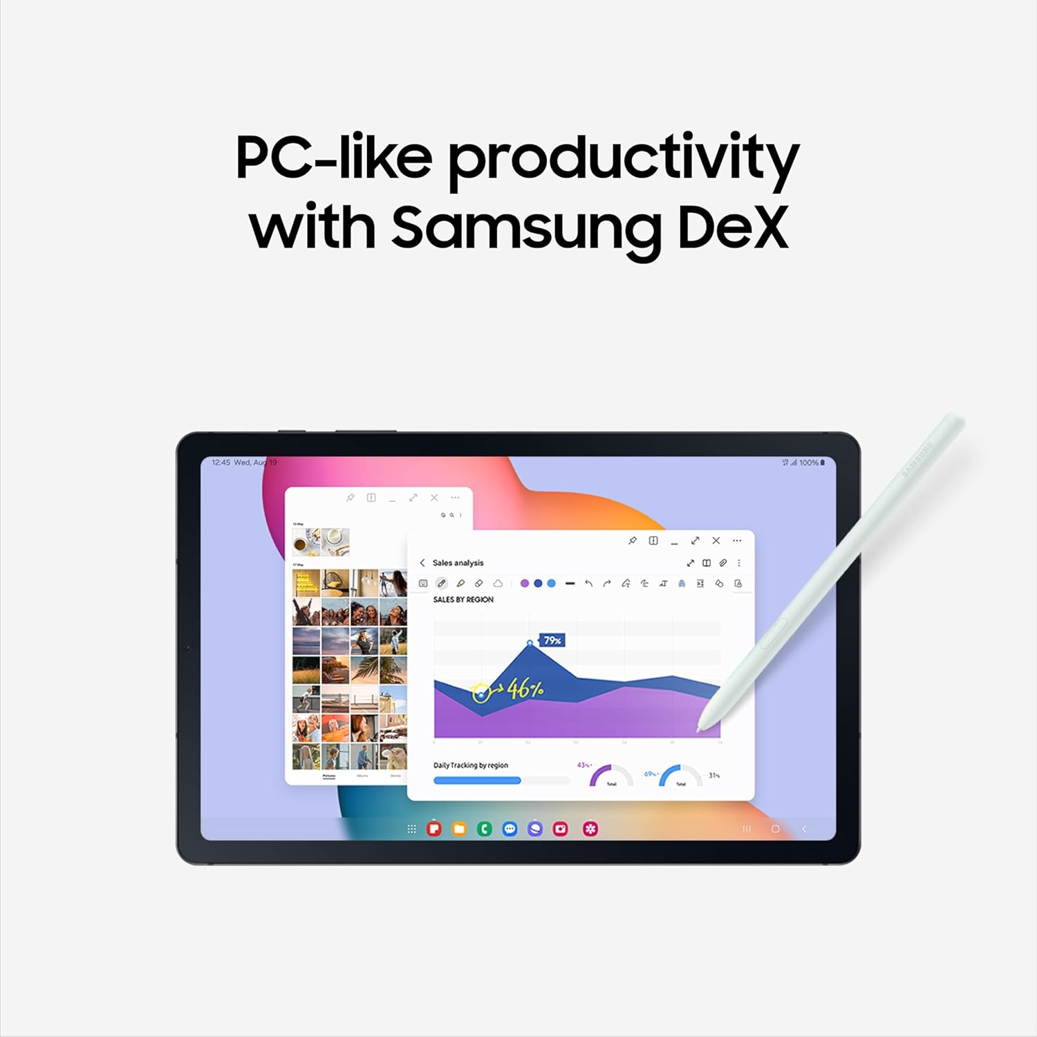 Samsung Galaxy Tab S6 Lite (2024) 10.4" 64GB WiFi Android Student Tablet  S Pen for Note-Taking  Gaming Ready  Long Battery Life  Expandable Storage  US Version  Oxford Gray  Amazon Exclusive