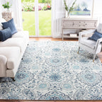 SAFAVIEH Madison Collection Area Rug - 10' x 14', Cream & Light Grey, Boho Chic Glam Paisley Design, Non-Shedding & Easy Care, Ideal for High Traffic Areas in Living Room, Bedroom (MAD600C)