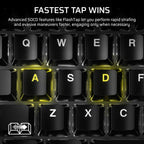 Corsair K70 PRO TKL RGB Tenkeyless Mechanical Wired Gaming Keyboard – Pre-Lubed Hall Effect MGX Hyperdrive Adjustable Switches, Simultaneous SOCD and Rapid Trigger, ABS Double-Shot, QWERTY NA – Black