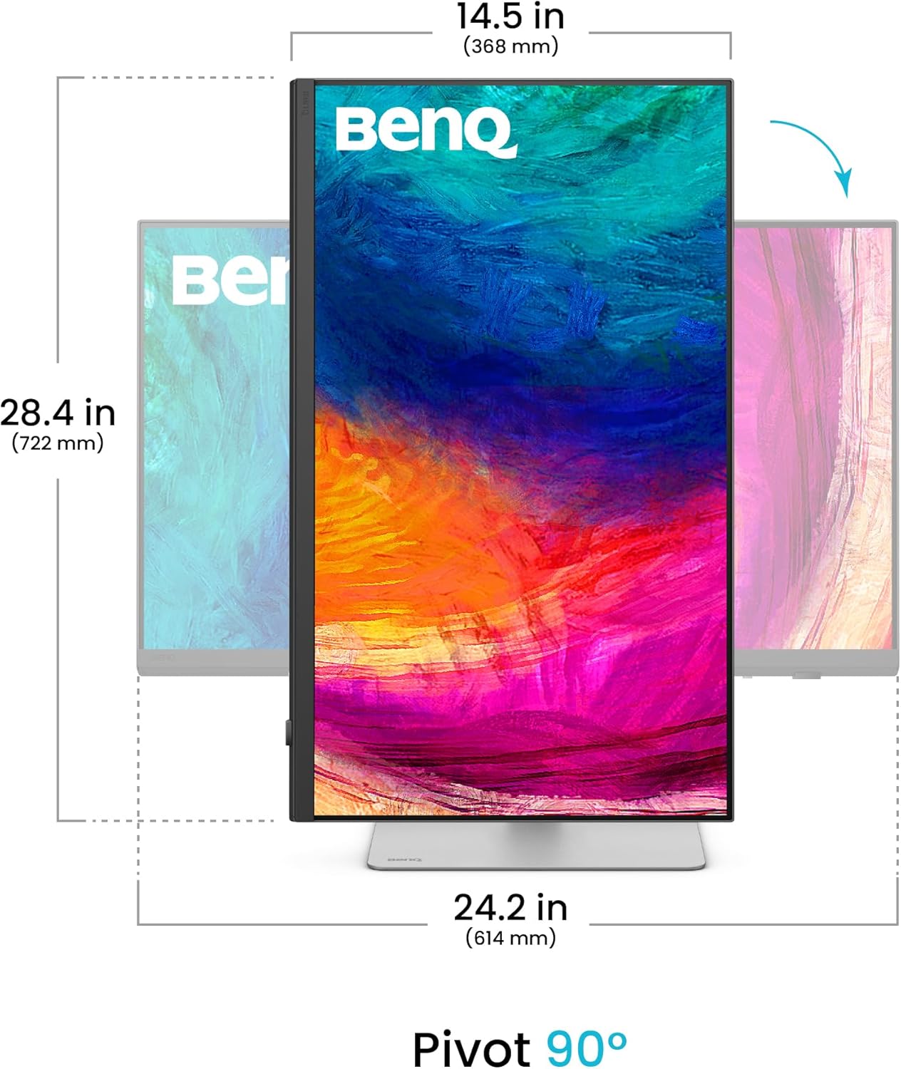 BenQ PD2730S 27" 5K 218 PPI Mac Monitor  90W Thunderbolt 4  98% P3  Uniformity  2000:1 Contrast  Nano Matte Panel  Daisy Chain  KVM  Height Adjustable  for 3D Artists  VFX Animators  Game Designers