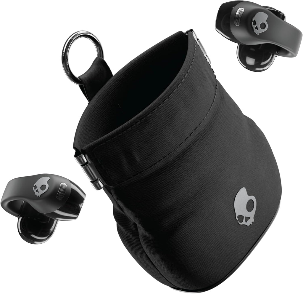 Skullcandy Push 720 Open Wireless Open Ear Bluetooth Earbuds  Headphones  Waterproof  Clip-On Lightweight Design  30 Hours Battery  Wireless Charging Pouch  Microphone for iPhone Android - True Black