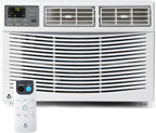8000 BTU Smart WiFi Window Air Conditioner, Cools Up to 350 Sq. ft., Energy Saving AC Unit with Remote Control, App & Voice Control, 24H Timer, Quiet Operation for Living Room, Office
