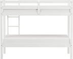 Hillsdale Kids and Teens Caspian Twin Bunk Bed, Twin/Twin, White