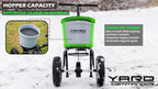 Yard Commander - Commercial 50 LB Walk-Behind Push Broadcast Spreader - 10-12 Foot Spread - Fertilizer  Ice Melt & Grass Seed - Clog Free Design - Fully Enclosed Gear Box - Adjustable Drop Rate
