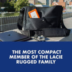 LaCie Rugged Mini, 1TB, 2.5", Portable External Hard Drive, for PC Mac iPad and iPhone, Data Rescue Service (LAC301558)