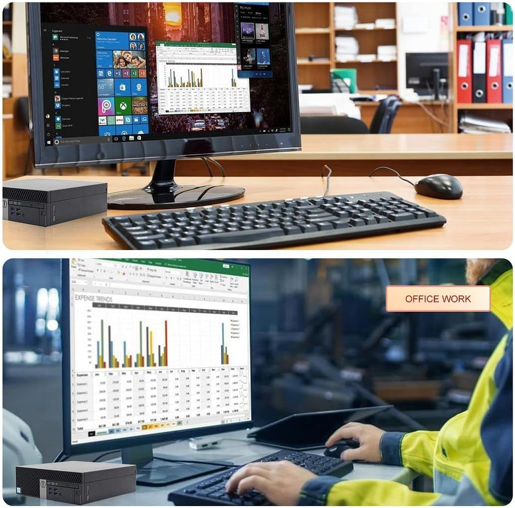 Dell Desktop Computer Windows 11 Pro OptiPlex 7040 i7 Refurbished Small Form Factor PC  i7-6700 3.40GHz 32GB Ram DDR4 New 1TB M.2 NVMe SSD AX210 Built-in WiFi 6E  HDMI 3 Monitor Support (Renewed)