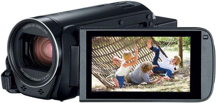 Canon VIXIA HF R800 Camcorder (Black) Bundle | HD Video Camera with 57x Advanced Zoom  SuperRange Optical is & Lightweight Design | Great for Travel & Everyday Recording (1960C002) + 64GB Card + Bag