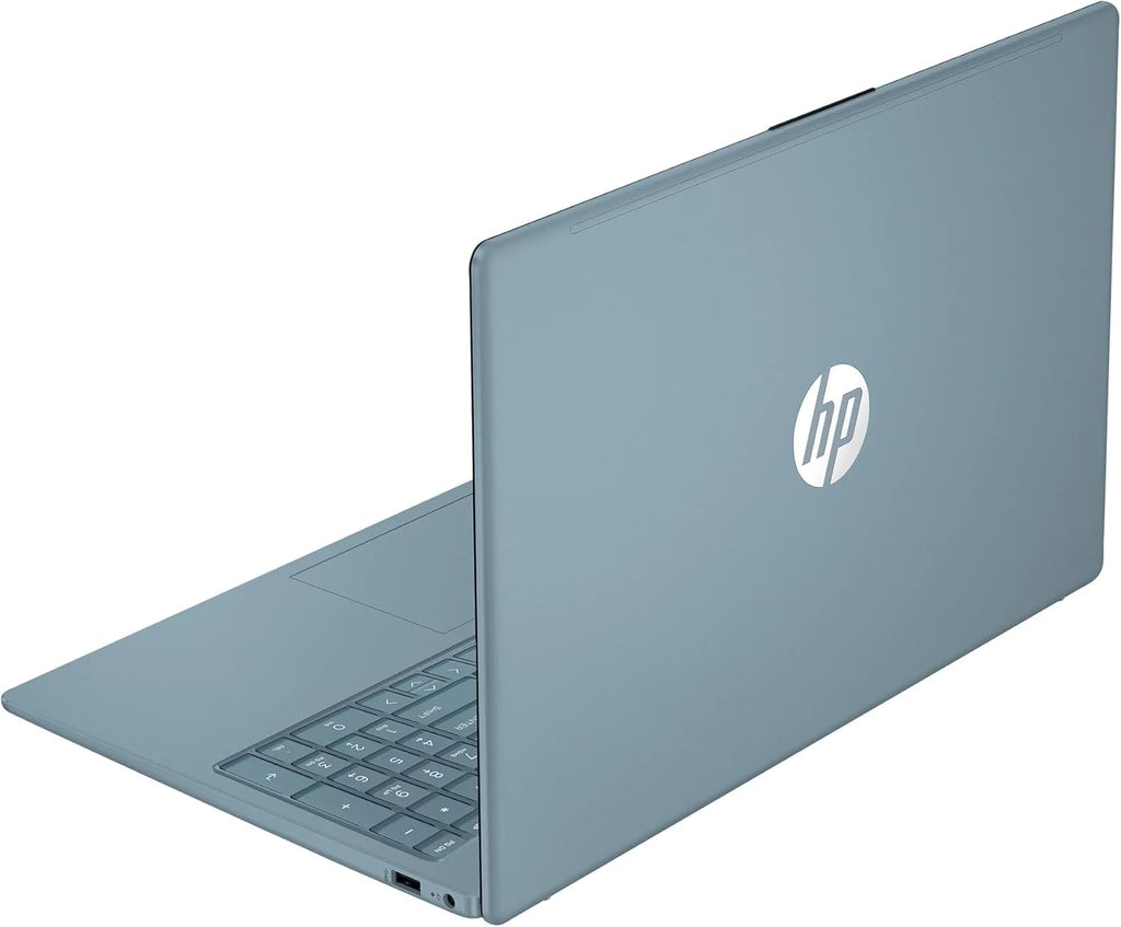 HP 15.6" Business Laptop with Microsoft Office 365  16GB RAM 128GB UFS  Quad-Cores Intel Processor  Windows 11  PLUSERA Earphones & 8-in-1 Hub Included  Moonlight Blue