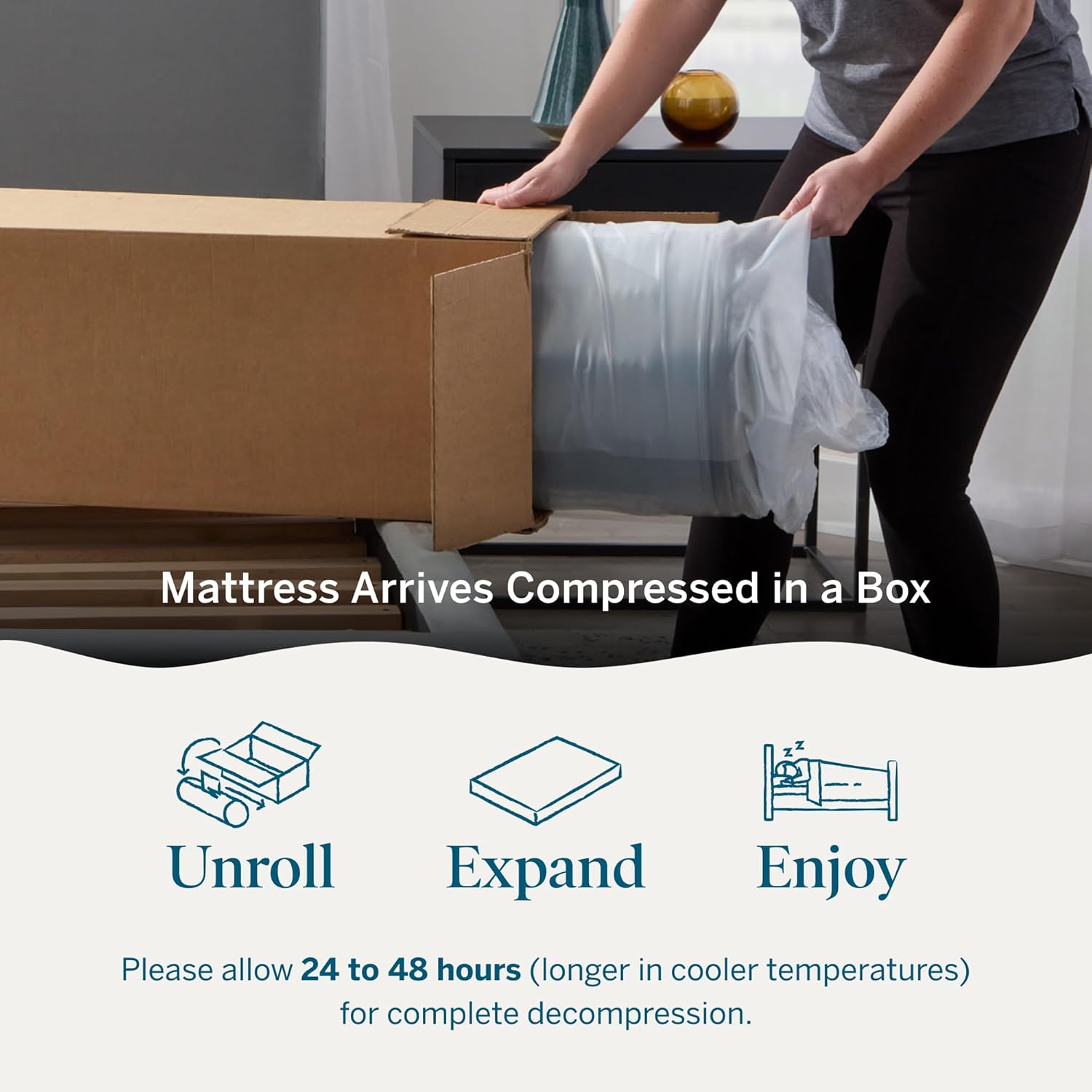 Lucid 10 Inch Memory Foam Mattress - Medium Feel - Infused with Refreshing Bamboo Charcoal and Cooling Gel - Bed in a Box - Temperature Regulating - Pressure Relief - Breathable - Queen Size