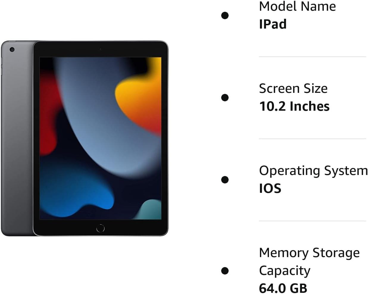 Apple 2021 iPad (10.2 inch  Wi-Fi  64GB) - Space Gray (Renewed Premium)