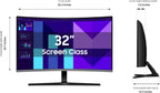 Samsung 32-inch S3 (S39GD) FHD 100Hz Curved Monitor  Game Mode  Eye Saver Mode  Multiple Connectivity with HDMI Port  Built-in Speakers  LS32D39DGANXZA  2025