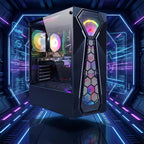 STGAubron Gaming PC Computer Desktop  AMD Ryzen 5 5500 up to 4.2G  GeForce RTX 2060 Super 8G  16G DDR4  1T SSD  WiFi 6  BT 5.2  RGB Fan x4  Windows 11 Home
