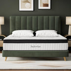Suiforlun 14 Inch California King Mattress - Motion Isolation Pocketed Coils with Edge Support, Fiberglass Free Hybrid Mattress for Back Pain Relief, Medium Firm, 72" x84”