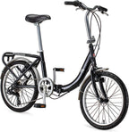 Schwinn Loop Adult Folding Bike for Men and Women, 20-inch Wheels, 7-Speed Drivetrain