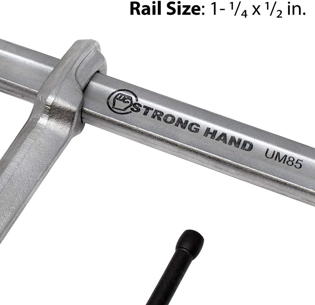 Strong Hand Tools 4-in-1 Clamping System, Regular Duty Bar Clamp, Capacity 12-1/2", Clamping Pressure: 2,400 LBS, Throat Depth: 5-1/2″, UM125-C3, Strong Hand Tools