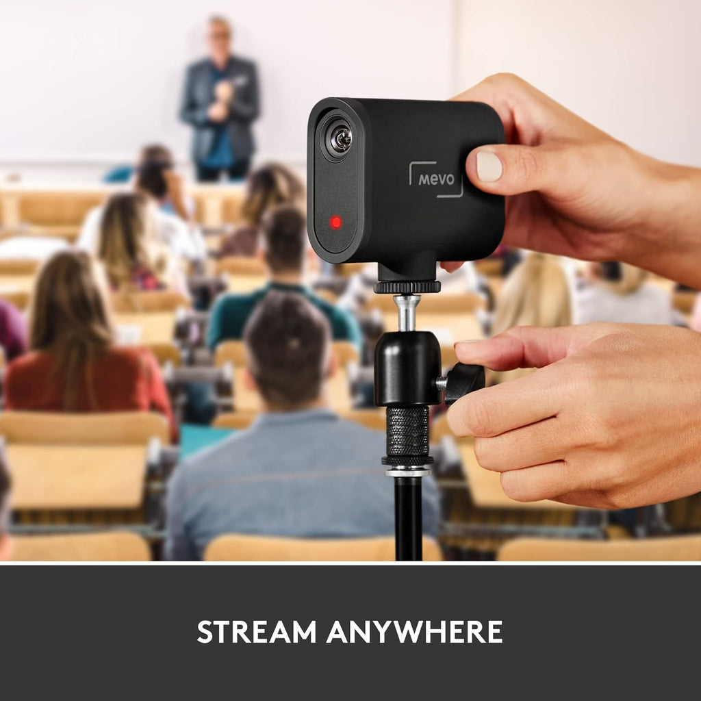 Logitech for Creators Mevo Start 3-Pack Wireless Live Streaming Cameras  for Multi-Camera HD Video App Control and Stream via Smartphone or Wi-Fi